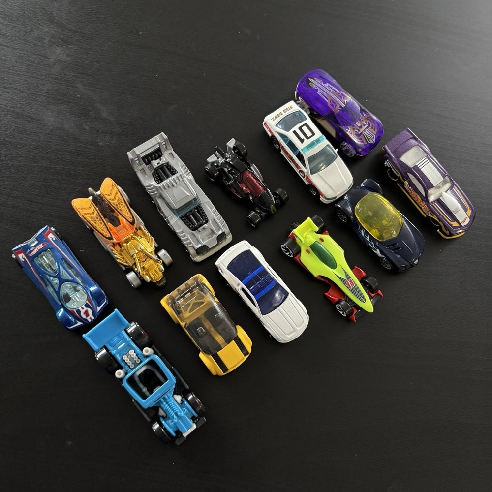 Lot 12 Hot Wheels Cars Model Toys Super Gnat, Draggin Tail, Golden‎ Arrow Mattel